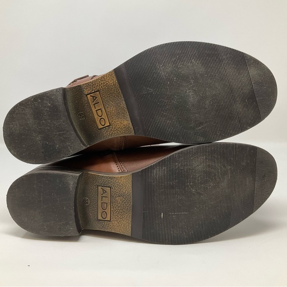 Aldo Brown Leather Riding Boots - Picture 11 of 14